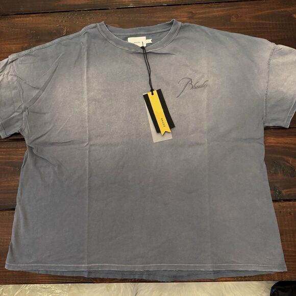 Rhude Reverse Sundry Steele Grey Tee - Picture 1 of 12